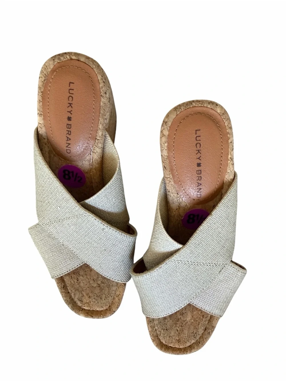 Lucky Brand Women's Valmai Platform Wedge Sandals size 8.5
